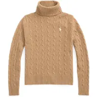 Ralph Lauren para mujer. 211888686006 Jersey de cachemira y lana beige (L), Casual, Manga larga, outlet 2026.