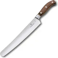Victorinox Grand Maître Bread and Pastry Knife 7.7430.26G, madera de arce, cuchillo de pan, 26 cm