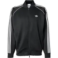 Adidas Originals Sudadera con cremallera 'Adicolor Classics' negro / blanco