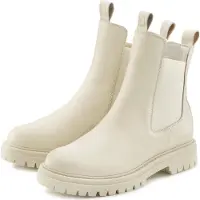 Elbsand Botas Chelsea beige claro