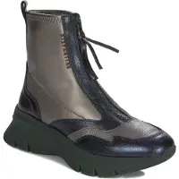 Hispanitas para mujer. CHI243628 Botines de piel deportivos bronce (39), 3 a 5cm, Cremallera, Casual, outlet 2026.