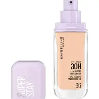 Maybelline Super Stay Lumi-Matte Base de maquillaje matificante ligera de efecto duradero y alta cobertura 96