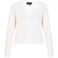Faina Cárdigan blanco moteado