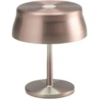 Zafferano Lámpara de mesa LED inteligente Sister Light Mini, con conexión Wi-Fi, color cobre, recargable y regulable en intensidad: 2200-2700-3000-4000 K, 3,2 W, altura 17 cm