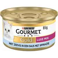 Gourmet Gold Luxe Mix - Pescado de mar & espinacas - 24 x 85 g