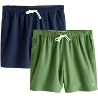 Next Bermudas 'Core Essential' azul oscuro / verde