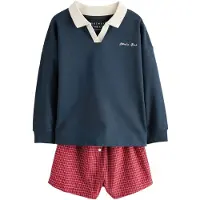 Next Pijama marfil / navy / rojo