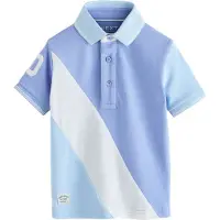 Next Camiseta azul / azul claro / blanco