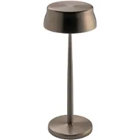 Zafferano Lámpara de mesa LED inteligente Sister Light Wi-Fi, cobre, recargable y regulable - 2200-2700-3000-4000 K, 3,2 W, altura 33 cm