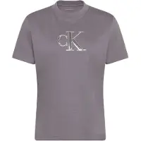 Calvin Klein Jeans Ss Sequin Graphic Tee Coal Talla: S | Camisetas de Seda Outlet | Mujer