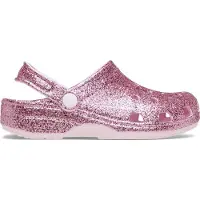 Crocs Zuecos Classic Chunky Glitter Clog K niña - Rosa - 33 / 34