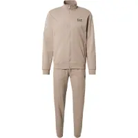 EA7 para hombre. 8NPV60_PJVRZ Chándal Core Identity beige (S), Casual, Deportivo, Algodón, Manga larga, outlet 2026.