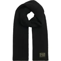 Superdry unisex. Y9310081A Bufanda de punto Workwear negro (OSFA), Casual, Lana, Poliéster Reciclado, Sostenible, outlet 2026.