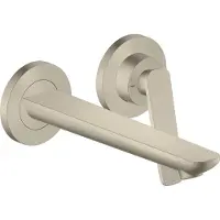 Hansgrohe Grifo monomando para lavabo de la serie Axor Citterio C, acabado cromo, montaje en pared, alcance de 193 mm