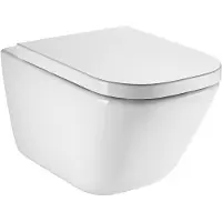 Roca A80147200B, asiento de váter redondo, duro, de color blanco, 340 mm