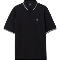 Armani Exchange para hombre. XM001287AF17321UC001 Polo Basic negro (S), Casual, Algodón, Manga corta, outlet 2026.