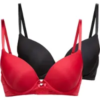 Hunkemoller Sujetador 'P&M' rojo / negro