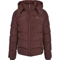 Urban Classics Hooded Puffer Jacket Cherry Talla: S | Chaquetas de Invierno Outlet | Hombre