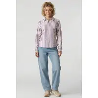 Pom Amsterdam Blouse Striped Poplin Cream Talla: 42 | Manga Larga Outlet | Mujer | Blanco