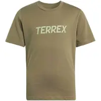 Adidas - Kid's MT Logo Tee - Camiseta de manga corta size 140, beige/oliva