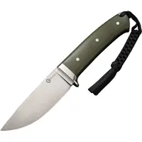 CIVIVI Cloud Peak C23044-2 Satin Nitro-V, OD-Green G10, Nickel Silver Guard, cuchillo fijo