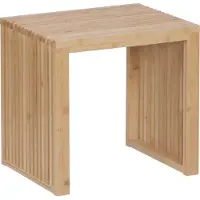 Relaxdays , banco de bambú, banco moderno para la cocina, banco para vestidor, pasillo, baño y dormitorio, dimensiones 43x45x33 cm, zapatero, color natural