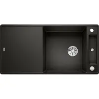 BLANCO AXIA III XL 6 S-F, fregadero de granito negro SILGRANIT