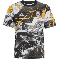 Adidas Camiseta funcional 'Real Madrid Avengers 25/26' amarillo / piedra / negro / blanco