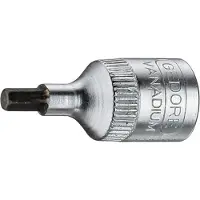 Gedore , punta para destornillador, 1/4", hexagonal interior, 4 mm, IN 20 4