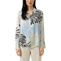 s.Oliver Black Label Blusa crema / azul cielo / negro