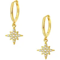 Hey Happiness Pendientes 'Nordstern' oro