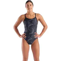 Arena - Women's Fireflow Swimsuit Lightdrop Back - Traje de baño size 38, gris/negro