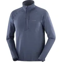 Salomon - Essential Lightwarm Half Zip - Jerséis de forro polar size M, negro