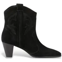 Ba&sh para mujer. 2E25NCAS Botines de Piel New Casey negro (40), 3 a 5cm, Ninguno, Casual, outlet 2026.