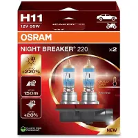 Osram Luz De Coche H11 12v Pgj 19-2 Night Breaker 220 White 3700k 2 Unidades