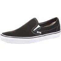 Vans Zapatillas sin cordones 'Classic' negro / blanco