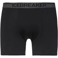 Icebreaker Calzoncillo deportivo 'Anatomica' gris oscuro / negro