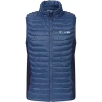 Columbia - Powder Pass Hybrid Vest - Chaleco de fibra sintética size L, azul