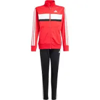 Adidas Chándal 'Seasonal Essentials Tiberio' rojo claro / negro / blanco