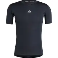 Adidas Camiseta funcional 'Techfit Compression' negro / blanco