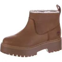 Timberland para mujer. TB0A283GEM71 Botines de Piel con forro cálido Stone Street marrón (38 W), 3 a 5cm, Ninguno, Casual, outlet