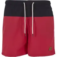 Urban Classics Bermudas rojo pastel / negro