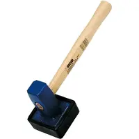 Ideal Martillo para colocar baldosas Idealspaten, de 1,5 kg, con cabeza cuadrada y mango