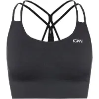 ICANIWILL Sujetador deportivo 'Define' negro / blanco