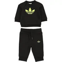 Adidas adidasCONJUNTO DE CUELLO REDONDO TREFOIL 62 Black / Semi Solar Yellow / Black Niño