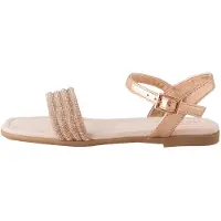 Next Sandalias oro rosa