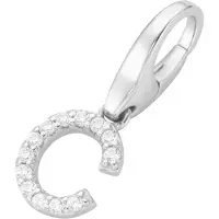 Giorgio Martello Milano Colgante 'C' plata / blanco