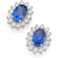 Smart Jewel Pendientes azul / plata