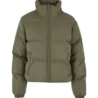 Urban Classics Ladies Short Peached Puffer Jacket Tiniolive Talla: XS | Chaquetas de Invierno Outlet | Mujer | Naranja