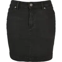 Urban Classics Ladies Organic Stretch Denim Mini Skirt Black Washed Talla: W31 | Faldas Vaqueras Outlet | Mujer | Azul